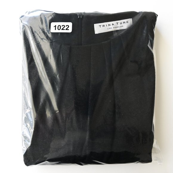 TRINA TURK LA Charcoal Grey Heather Knit Dress - Size 0 - Picture 9 of 9